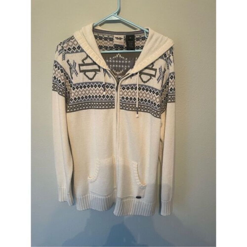 Harley Davidson Full Zip Sweater